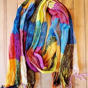 Multicolor pashmina scarf